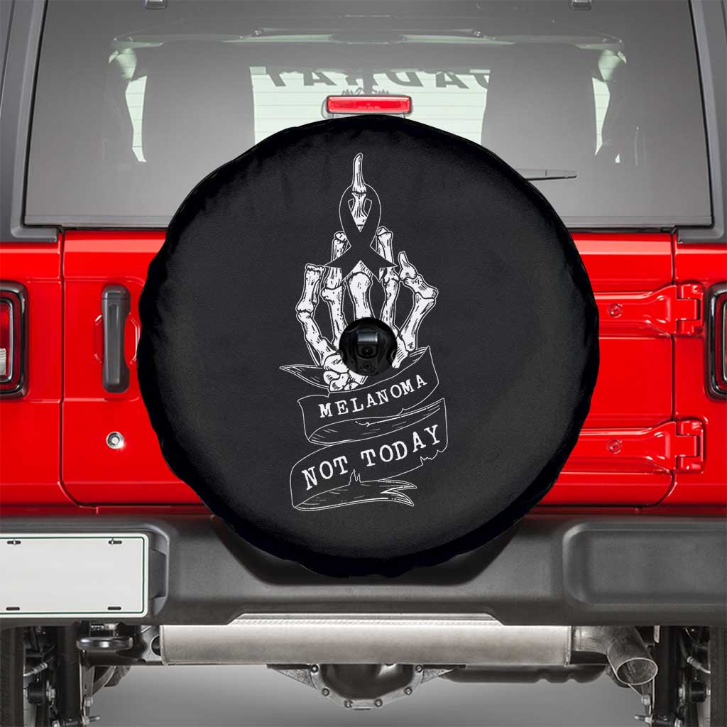 Melanoma Fighter Not Today Spare Tire Cover Skin Cancer Awareness Gift