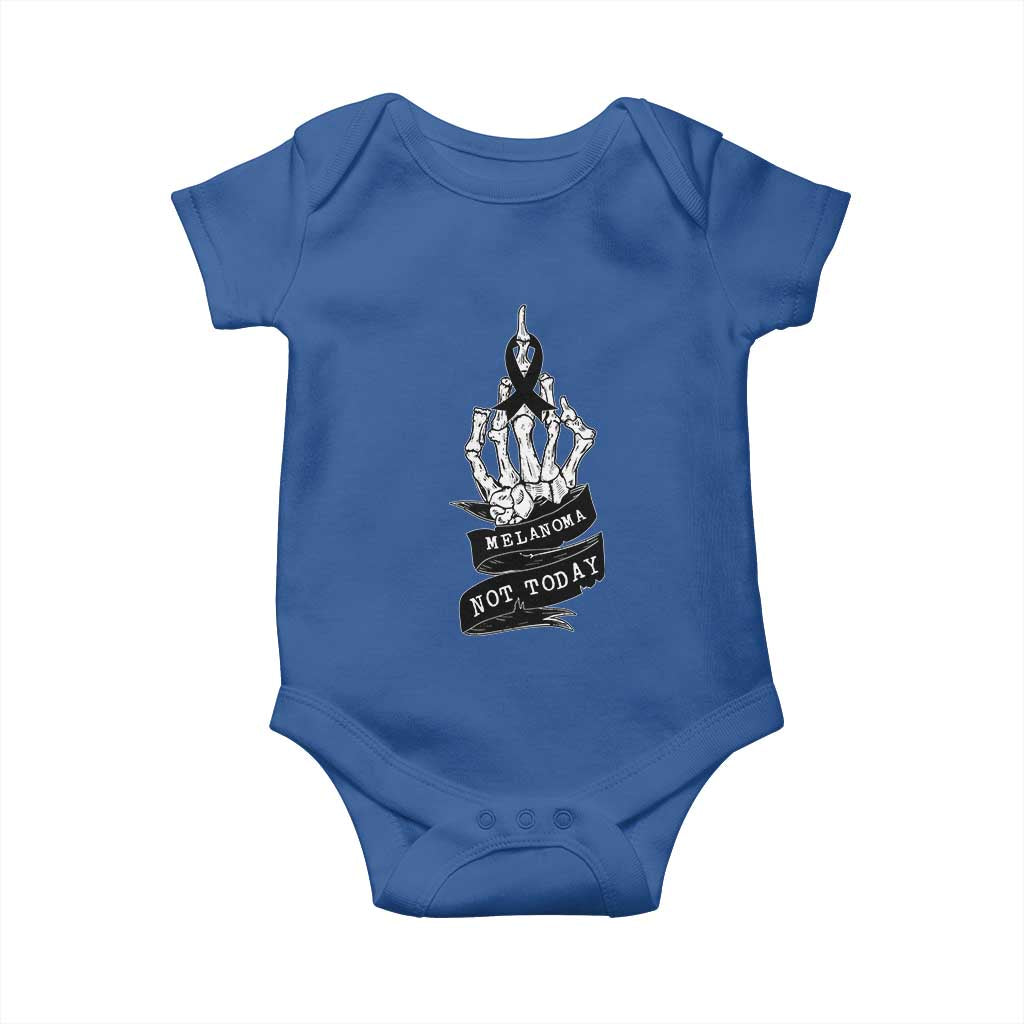 Melanoma Fighter Not Today Baby Onesie Skin Cancer Awareness Gift