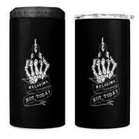 Melanoma Fighter Not Today 4 in 1 Can Cooler Tumbler Skin Cancer Awareness Gift
