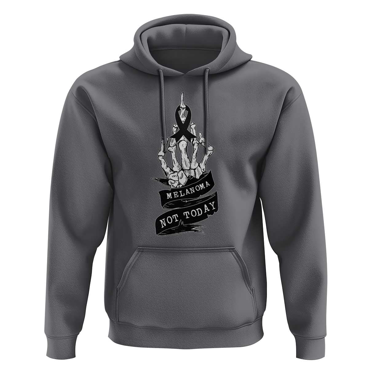 Melanoma Fighter Not Today Hoodie Skin Cancer Awareness Gift