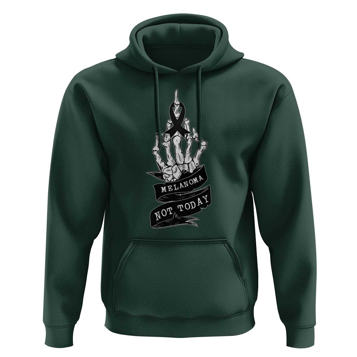 Melanoma Fighter Not Today Hoodie Skin Cancer Awareness Gift