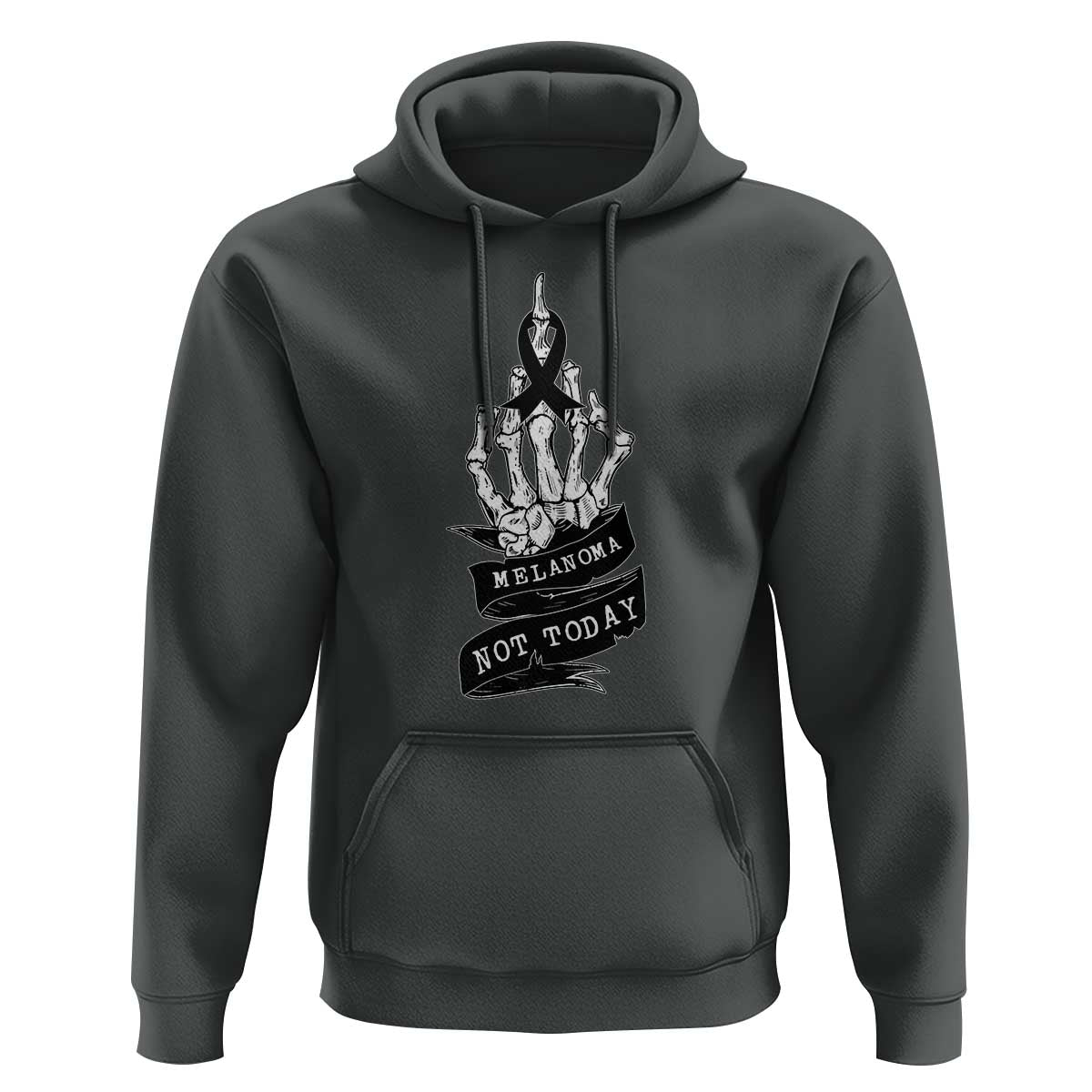 Melanoma Fighter Not Today Hoodie Skin Cancer Awareness Gift