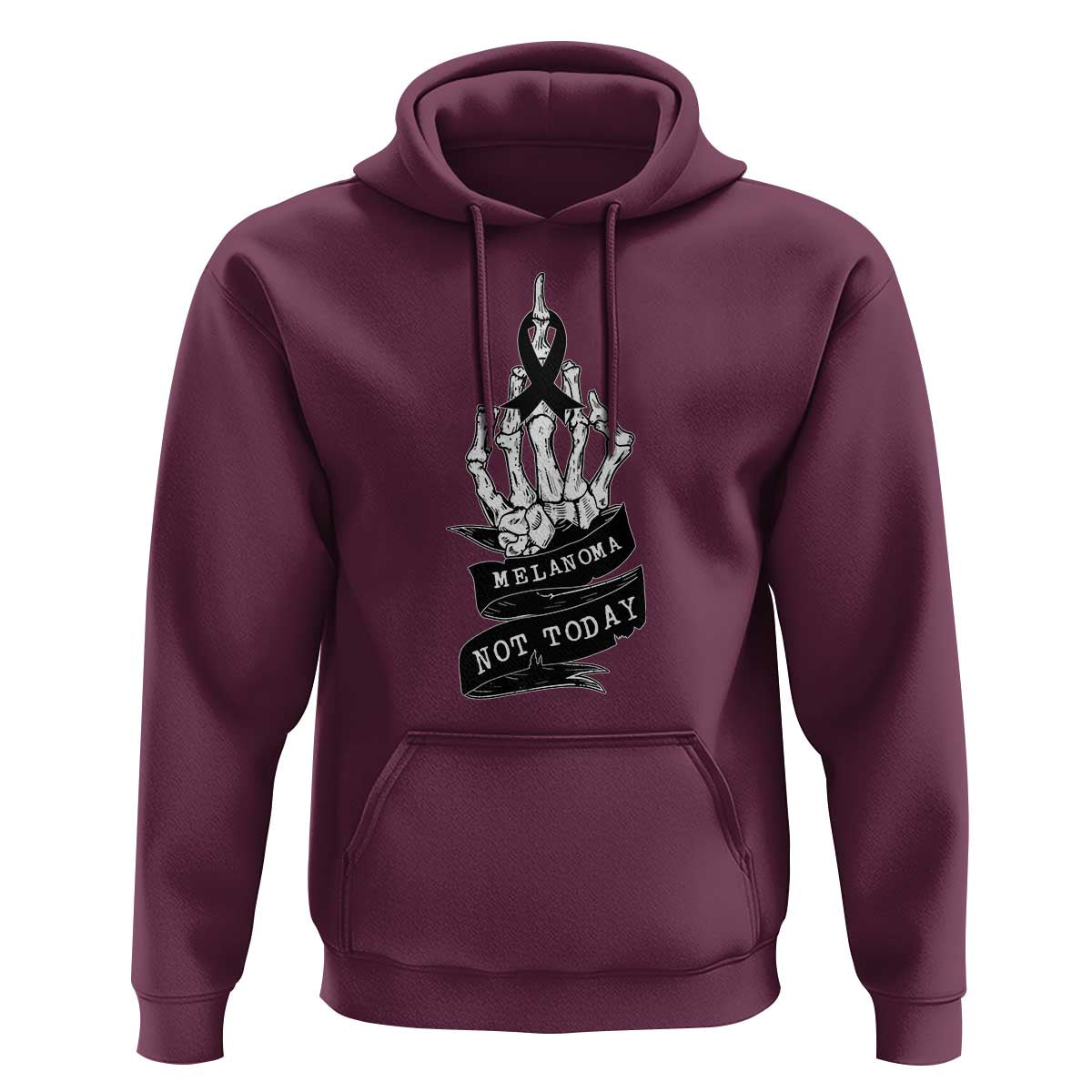 Melanoma Fighter Not Today Hoodie Skin Cancer Awareness Gift
