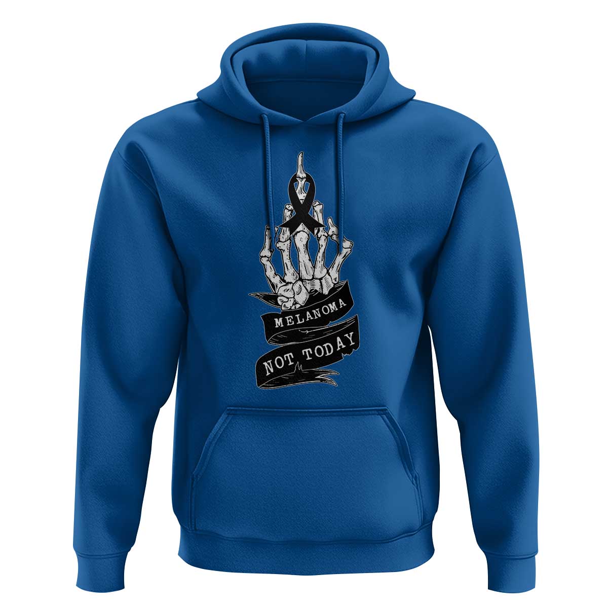 Melanoma Fighter Not Today Hoodie Skin Cancer Awareness Gift