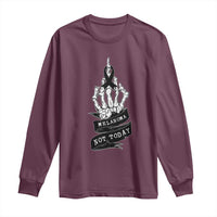 Melanoma Fighter Not Today Long Sleeve Shirt Skin Cancer Awareness Gift