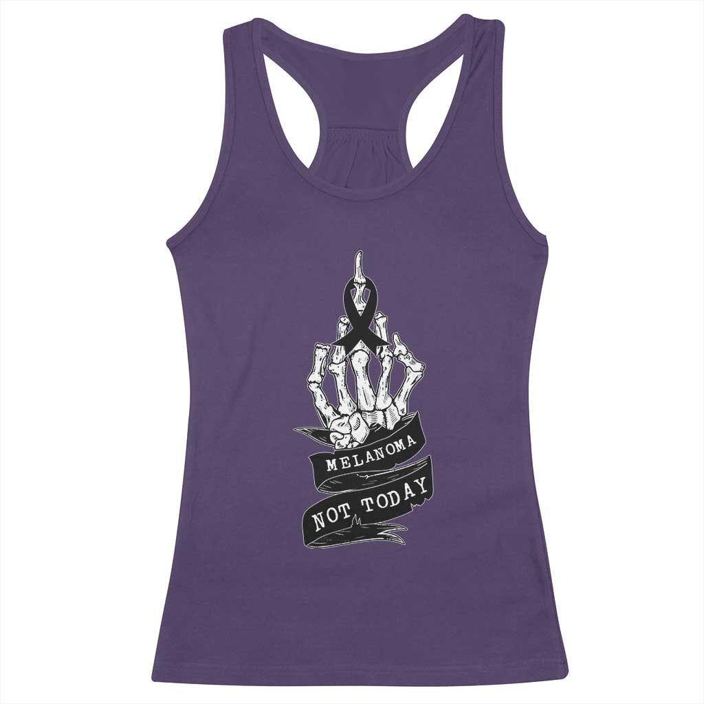 Melanoma Fighter Not Today Racerback Tank Top Skin Cancer Awareness Gift