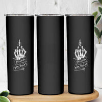 Melanoma Fighter Not Today Skinny Tumbler Skin Cancer Awareness Gift