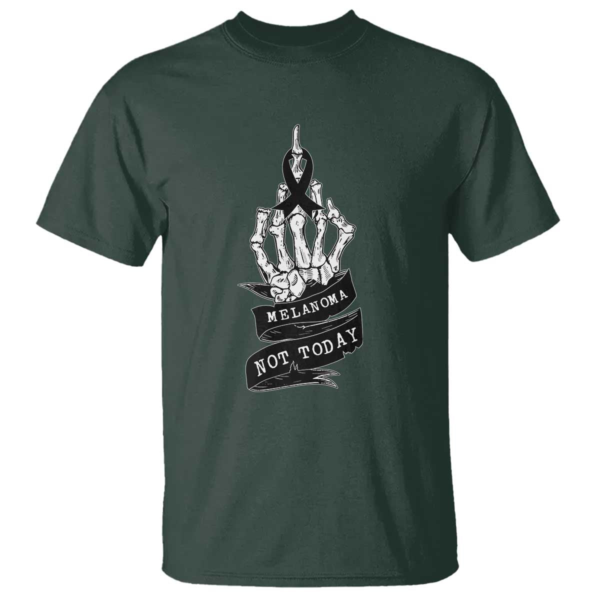 Melanoma Fighter Not Today T Shirt Skin Cancer Awareness Gift