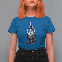 Melanoma Fighter Not Today T Shirt For Women Skin Cancer Awareness Gift
