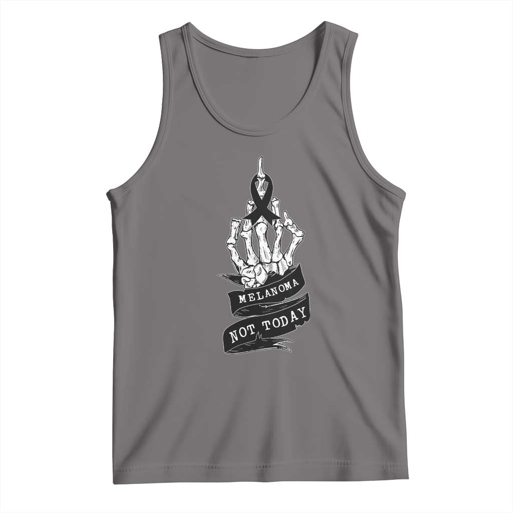 Melanoma Fighter Not Today Tank Top Skin Cancer Awareness Gift