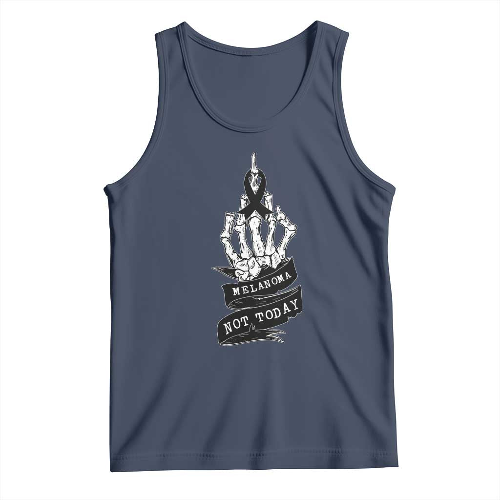Melanoma Fighter Not Today Tank Top Skin Cancer Awareness Gift