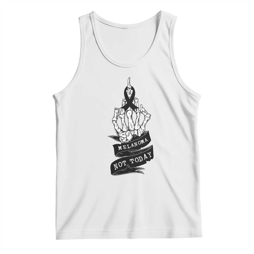 Melanoma Fighter Not Today Tank Top Skin Cancer Awareness Gift