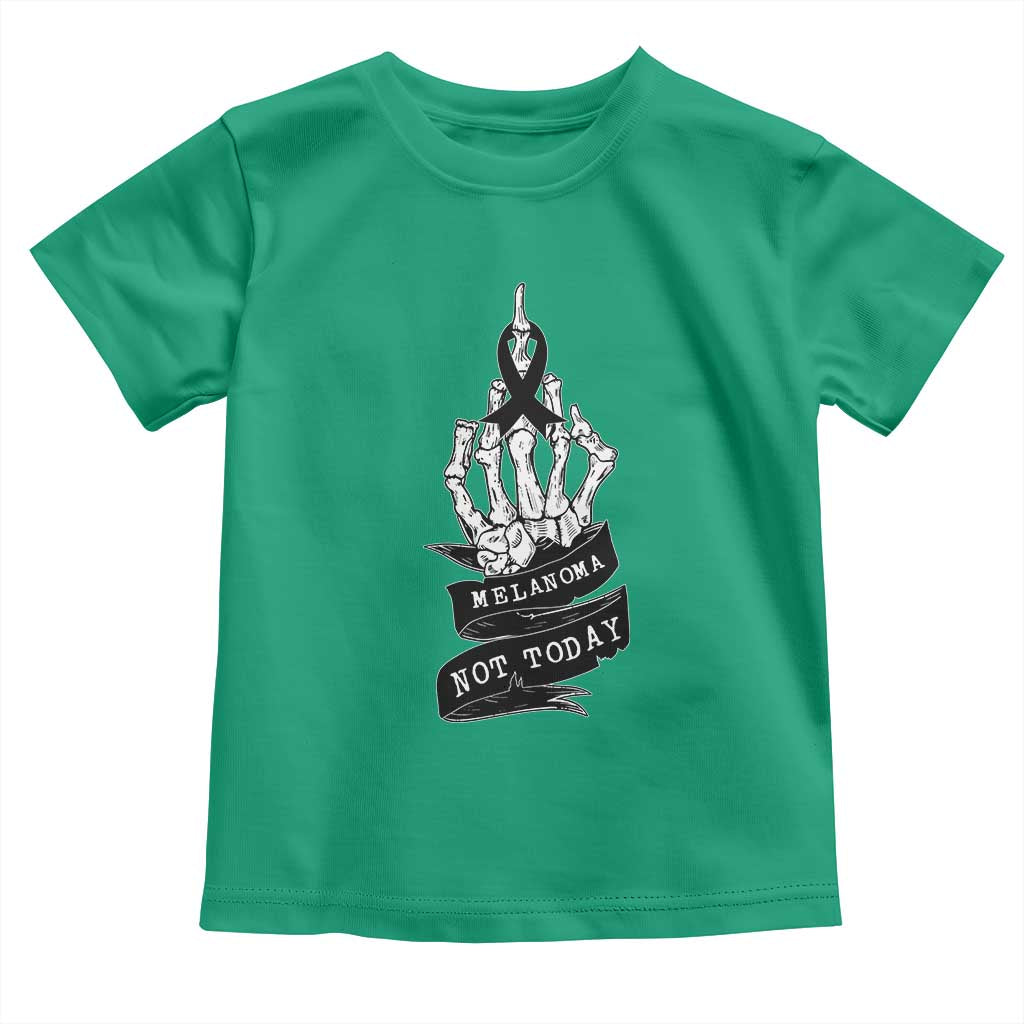 Melanoma Fighter Not Today Toddler T Shirt Skin Cancer Awareness Gift