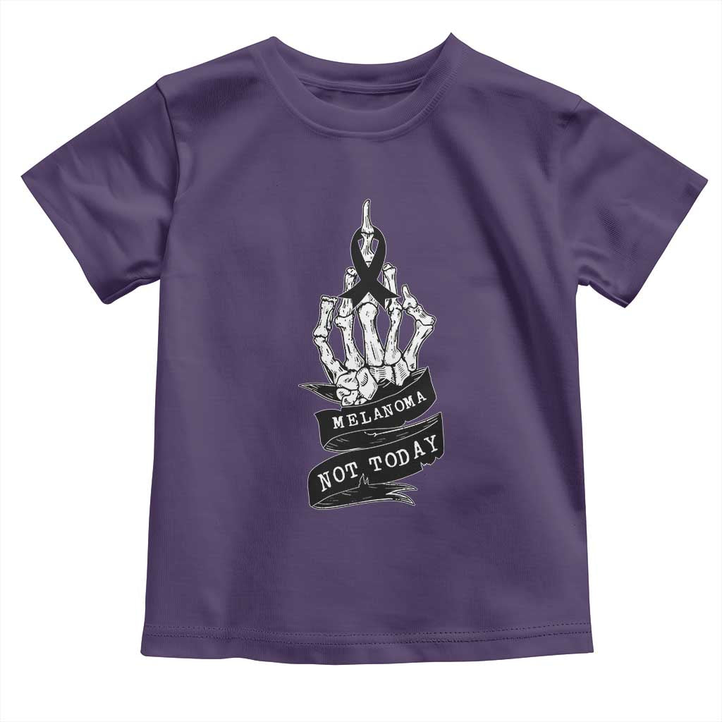 Melanoma Fighter Not Today Toddler T Shirt Skin Cancer Awareness Gift