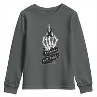 Melanoma Fighter Not Today Youth Sweatshirt Skin Cancer Awareness Gift