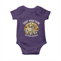 Funny Melanoma Cancer Awareness Graphic Baby Onesie Save Your Skin