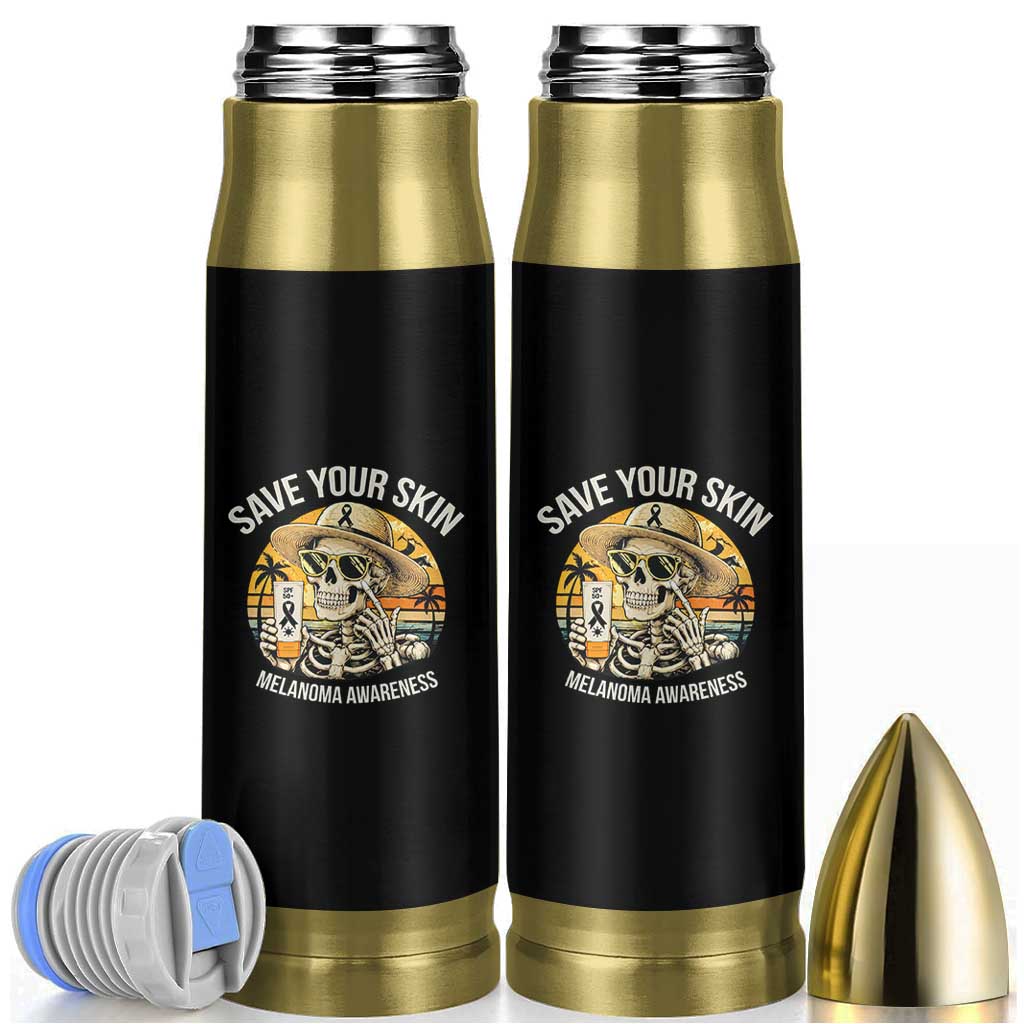 Funny Melanoma Cancer Awareness Graphic Bullet Tumbler Save Your Skin