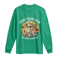 Funny Melanoma Cancer Awareness Graphic Long Sleeve Shirt Save Your Skin