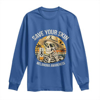 Funny Melanoma Cancer Awareness Graphic Long Sleeve Shirt Save Your Skin