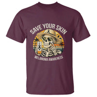 Funny Melanoma Cancer Awareness Graphic T Shirt Save Your Skin