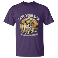 Funny Melanoma Cancer Awareness Graphic T Shirt Save Your Skin