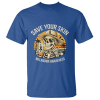 Funny Melanoma Cancer Awareness Graphic T Shirt Save Your Skin