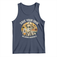 Funny Melanoma Cancer Awareness Graphic Tank Top Save Your Skin