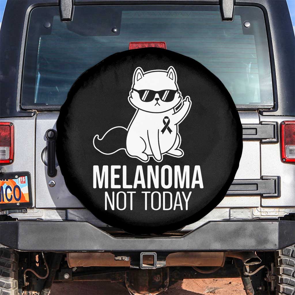 Melanoma Fighter Cat Spare Tire Cover Not Today Skin Cancer Awareness