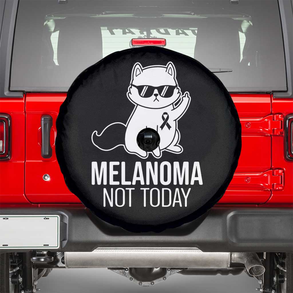 Melanoma Fighter Cat Spare Tire Cover Not Today Skin Cancer Awareness