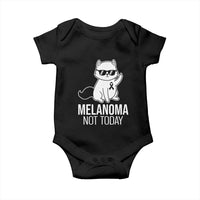 Melanoma Fighter Cat Baby Onesie Not Today Skin Cancer Awareness