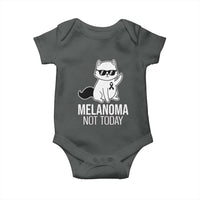 Melanoma Fighter Cat Baby Onesie Not Today Skin Cancer Awareness