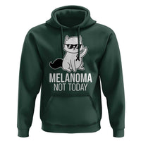 Melanoma Fighter Cat Hoodie Not Today Skin Cancer Awareness