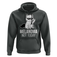 Melanoma Fighter Cat Hoodie Not Today Skin Cancer Awareness