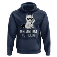 Melanoma Fighter Cat Hoodie Not Today Skin Cancer Awareness