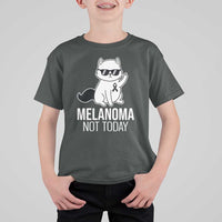 Melanoma Fighter Cat T Shirt For Kid Not Today Skin Cancer Awareness