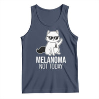 Melanoma Fighter Cat Tank Top Not Today Skin Cancer Awareness