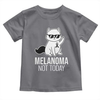 Melanoma Fighter Cat Toddler T Shirt Not Today Skin Cancer Awareness
