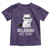 Melanoma Fighter Cat Toddler T Shirt Not Today Skin Cancer Awareness