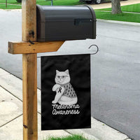 British Shorthair Skin Cancer Awareness Garden Flag Melanoma Fighter Cat Gift