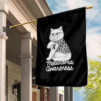 British Shorthair Skin Cancer Awareness Garden Flag Melanoma Fighter Cat Gift