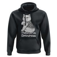 British Shorthair Skin Cancer Awareness Hoodie Melanoma Fighter Cat Gift