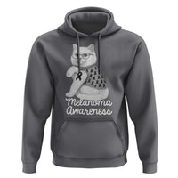British Shorthair Skin Cancer Awareness Hoodie Melanoma Fighter Cat Gift