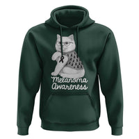 British Shorthair Skin Cancer Awareness Hoodie Melanoma Fighter Cat Gift