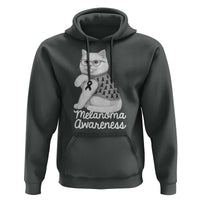 British Shorthair Skin Cancer Awareness Hoodie Melanoma Fighter Cat Gift