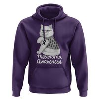 British Shorthair Skin Cancer Awareness Hoodie Melanoma Fighter Cat Gift