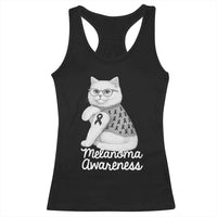 British Shorthair Skin Cancer Awareness Racerback Tank Top Melanoma Fighter Cat Gift
