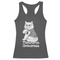 British Shorthair Skin Cancer Awareness Racerback Tank Top Melanoma Fighter Cat Gift