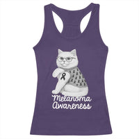 British Shorthair Skin Cancer Awareness Racerback Tank Top Melanoma Fighter Cat Gift