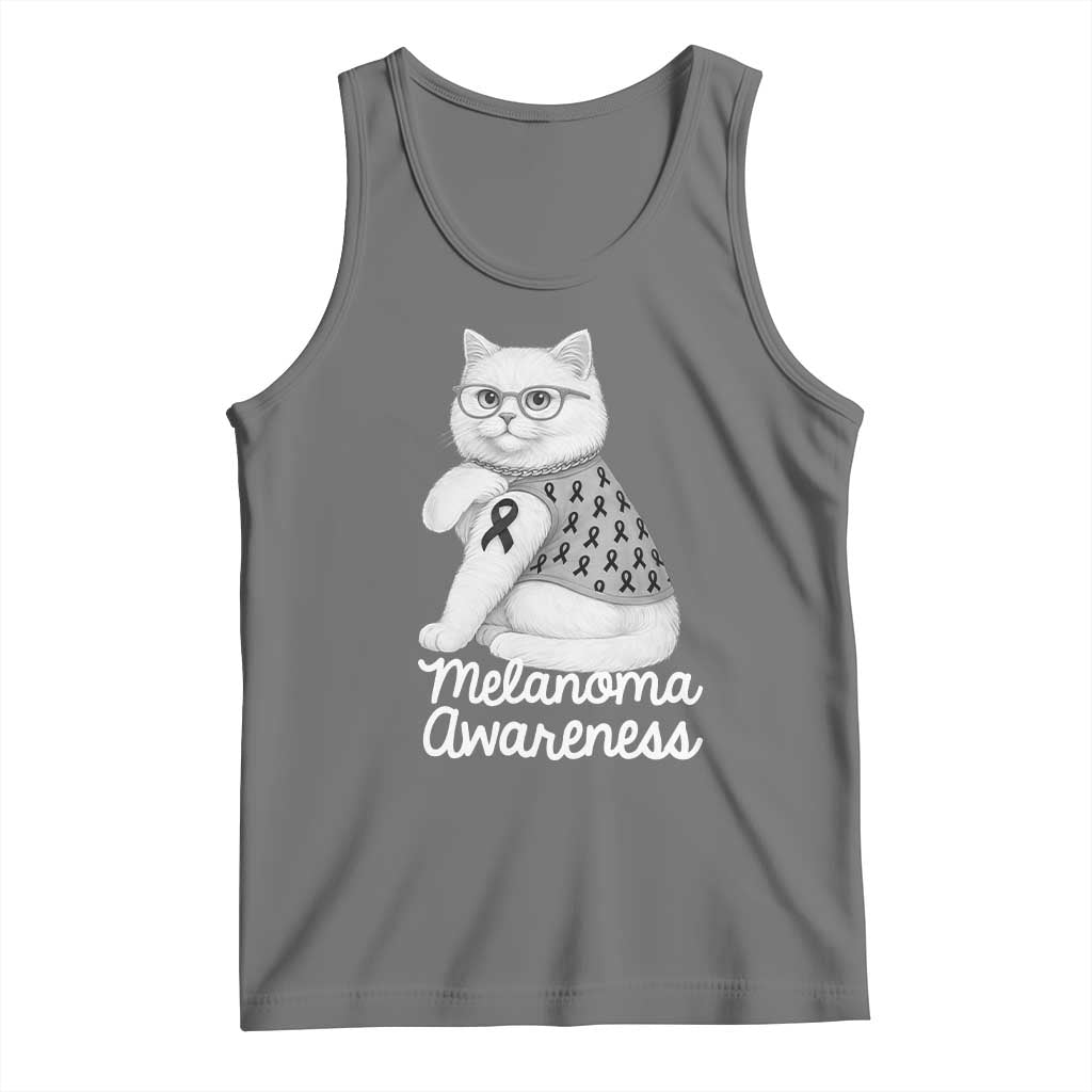 British Shorthair Skin Cancer Awareness Tank Top Melanoma Fighter Cat Gift