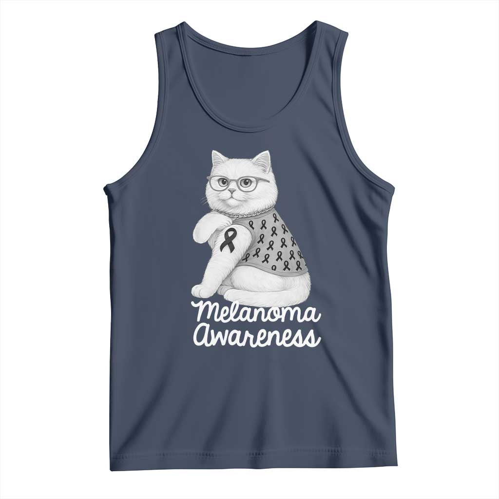 British Shorthair Skin Cancer Awareness Tank Top Melanoma Fighter Cat Gift